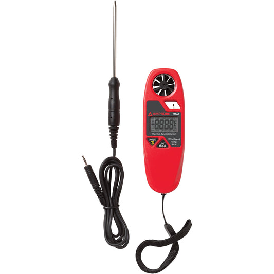 TMA5 Anemometer Thermometer, Not Data Logging, 0.4 - 25 m/sec Air Velocity Range