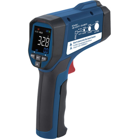 Professional Infrared Thermometer, -26 - 1472° F ( -32 - 800° C ), 30:1, Adjustable Emmissivity