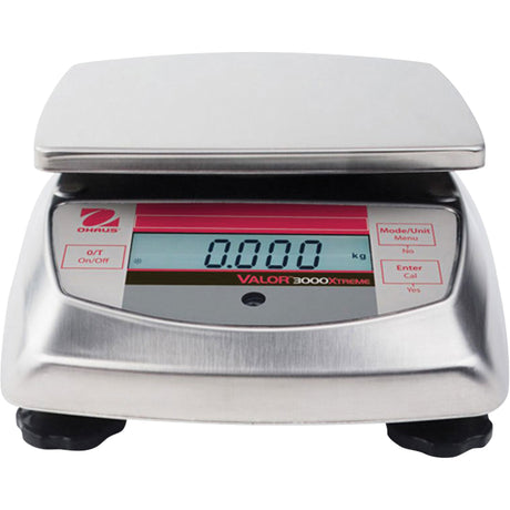 V31XW301 Valor® 3000 Xtreme Washdown Portable Scale , 0.66 lbs. Cap., 0.0005 lbs. Graduations