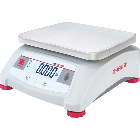 Valor® 1000 Compact Bench Scale, 15 lbs. / 6 kg Cap., 1 g / 0.002 lbs. Graduations