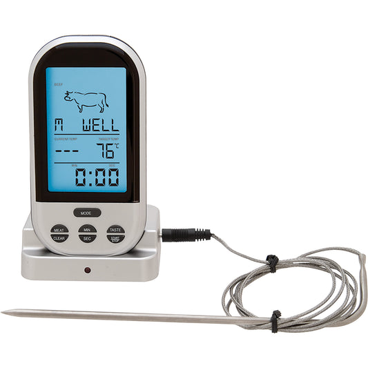 Wireless Meat & Poultry Thermometer, Contact, Digital, 32-482°F (0-250°C)
