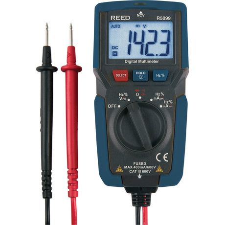 Compact Multimeter with Non-Contact Voltage, AC/DC Voltage, AC/DC Current