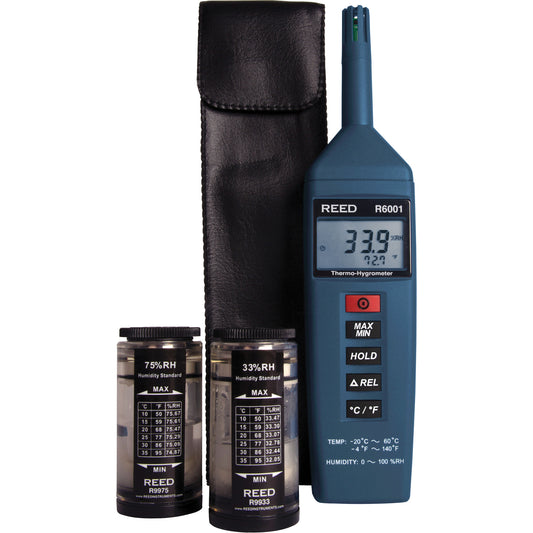 Thermo-Hygrometer Kit, 0% - 100% RH, -4°- 140° F ( -20° - 60° C )