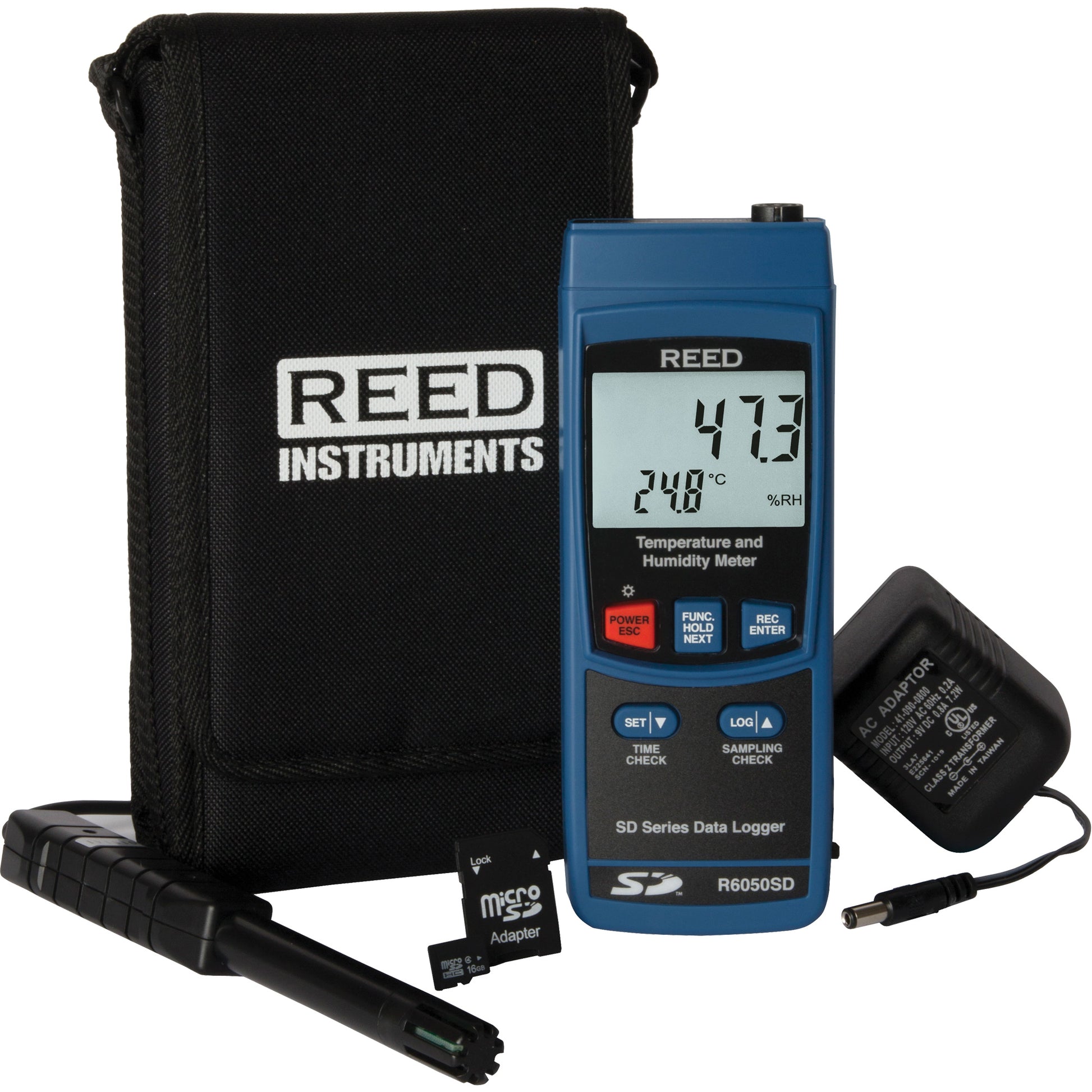 Thermo-Hygrometer Kit, 5% - 95% RH, 32°- 122° F ( 0° - 50° C )