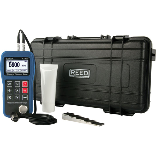 Thickness Gauge Kit, Digital Display, Ultrasound, 0.03" - 15.7" (0.65 mm - 400.0 mm) Range