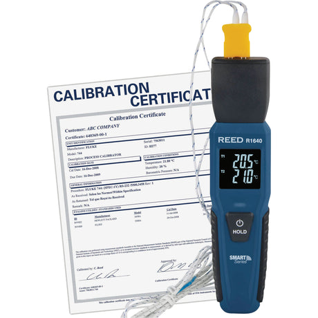 Bluetooth Smart Series Thermocouple Thermometer with ISO Certificate, Contact, Digital, -328-2501°F (-200-1372°C)