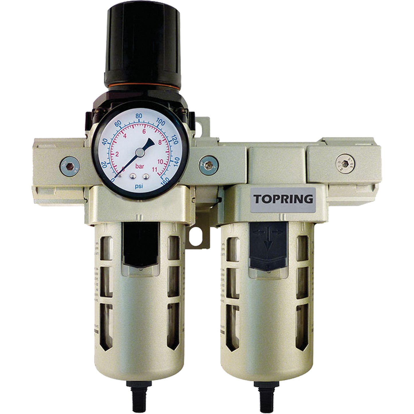 Airflo 400 Filter, Regulator & Coalescing Filter, 1/2" NPT, 150 PSI, 1.5 fl. Oz. Capacity