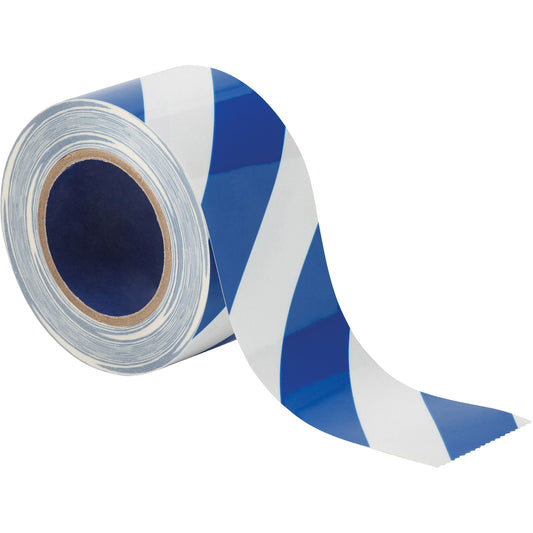 Brady ToughStripe® Floor Marking Tape, 3" x 100', Polyester, Blue and White