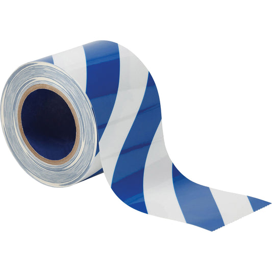 Brady ToughStripe® Floor Marking Tape, 4" x 100', Polyester, Blue and White