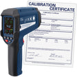 Professional Infrared Thermometer with Integrated Type K Thermocouple & Calibration Certificate, -58 - 3362°F (-50 - 1850°C), 55:1, Adjustable Emmissivity