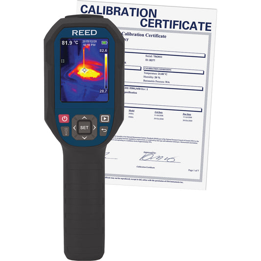 Thermal Imaging Camera with Calibration Certificate, 160 x 120 pixels, 14° - 752°C (-10° - 400°F), 50 mK