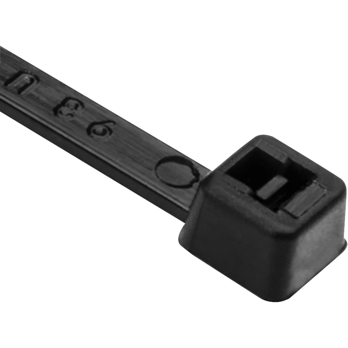 PA66 Cable Ties, 8" Long, 50 lbs. Tensile Strength, Black