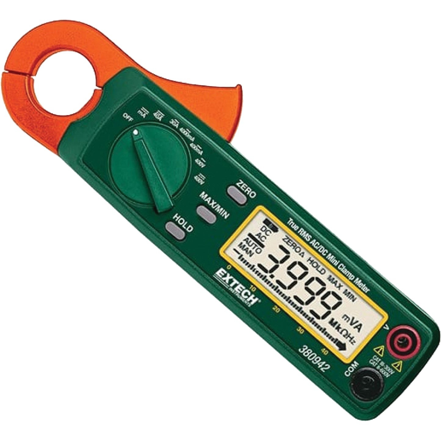 True RMS Mini Clamp Meter, AC/DC Voltage, AC/DC Current