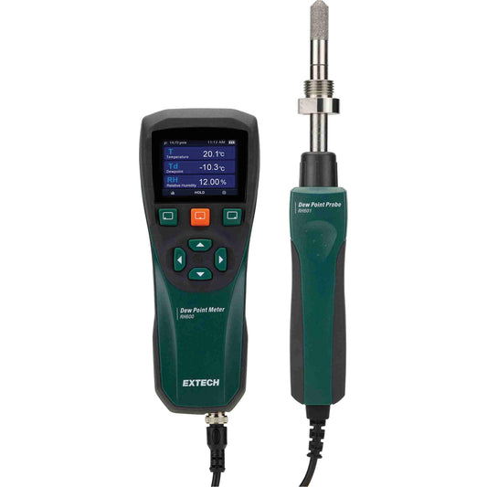 Dew Point Meter, 0 - 100% Moisture Range, 14°- 140° F ( -10° - 60° C ) Temperature Range