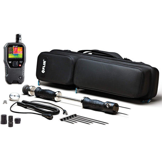 Professional Imaging Moisture Kit with Hammer & Wall Cavity Probe, 7 - 100% Moisture Range, 32°- 122° F ( 0° - 50° C ) Temperature Range