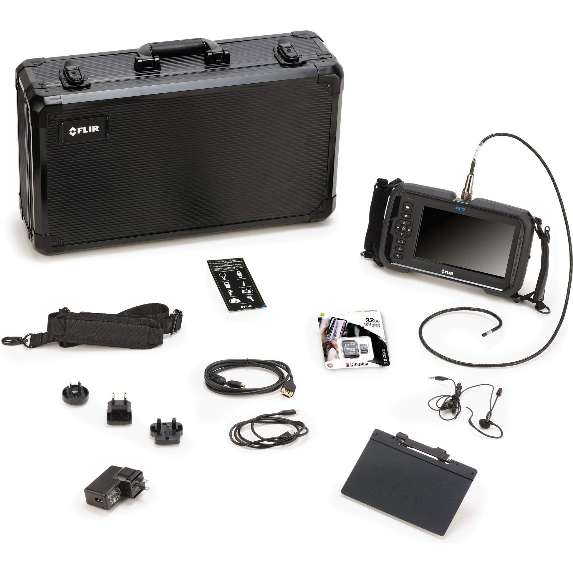 General Purpose Videoscope Kit with 5.5 mm × 1 m Long Camera Probe, 7" Display, 1024 x 600 pixels