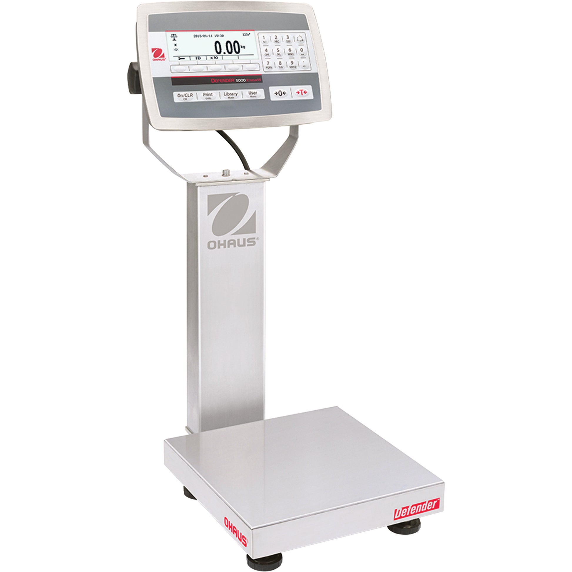 DEFENDER™ 5000 Multifunctional Stainless Steel Washdown Bench Scale, 50 lbs. Cap., 0.002 lbs. Graduations