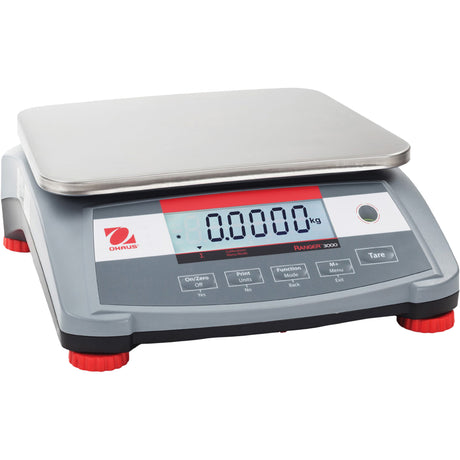 RANGER™ 3000 Multi-Purpose Compact Bench Scale, 15 lbs. Cap., 0.0005 lbs. Graduations