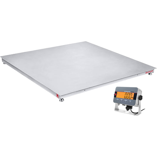 DEFENDER™ 3000 Washdown Floor Scale, 5000 lbs. Capacity, 48" W x 48" L
