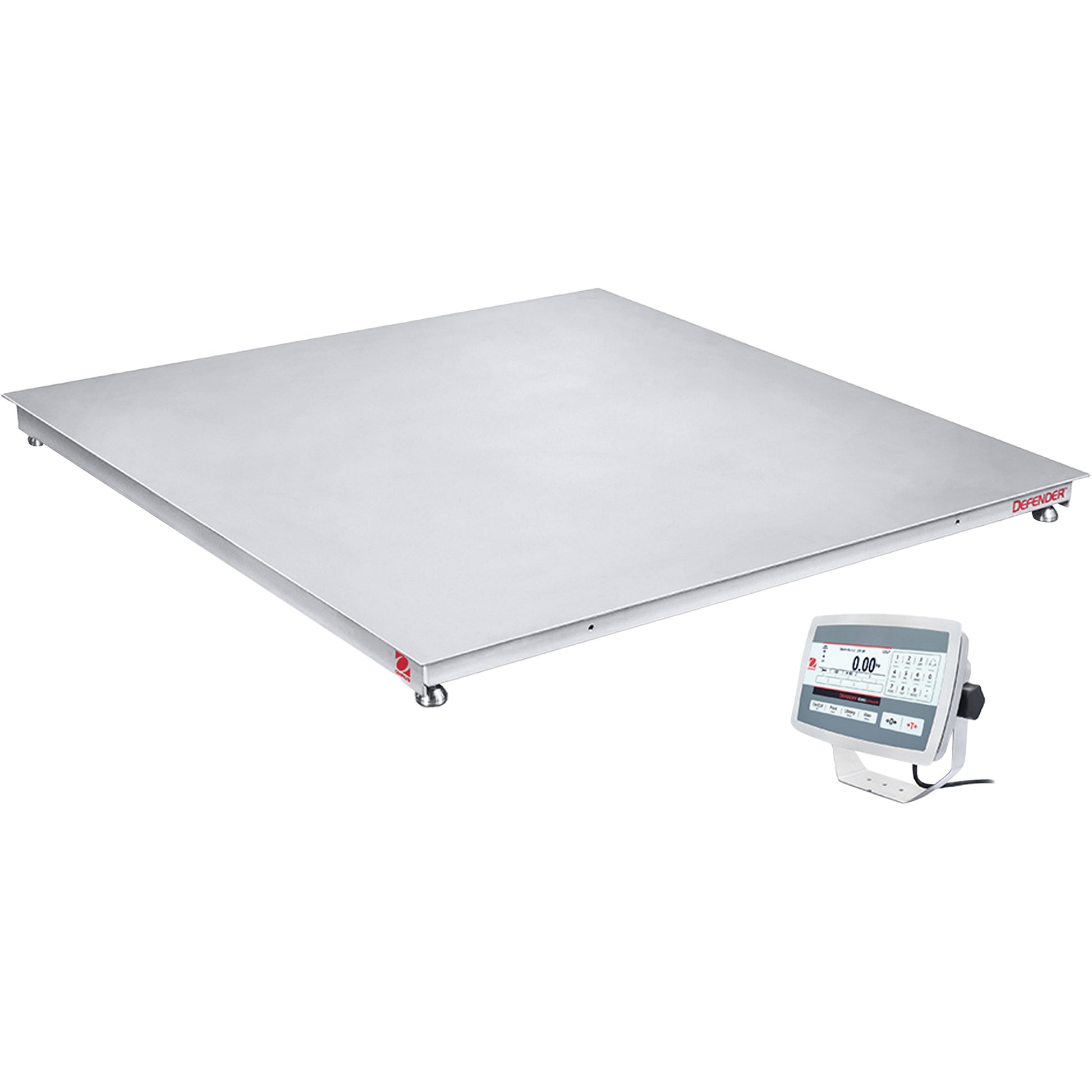 DEFENDER™ 5000 Washdown Floor Scale, 5000 lbs. Capacity, 48" W x 48" L