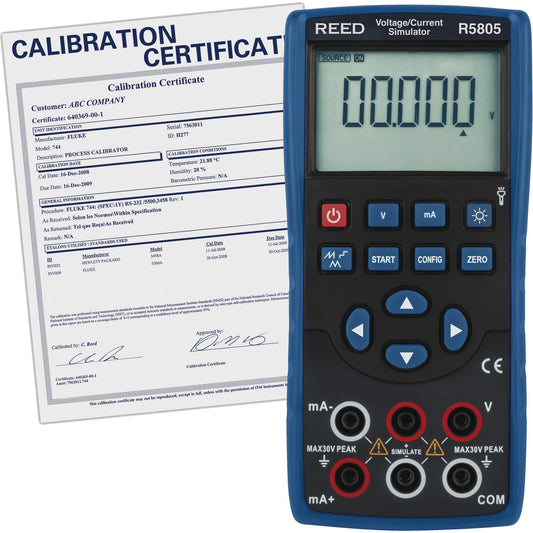 Voltage/Current Simulator with Traceable Certificate