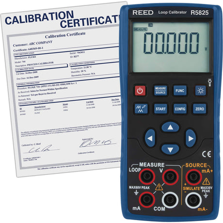 Loop Calibrator with Traceable Certificate