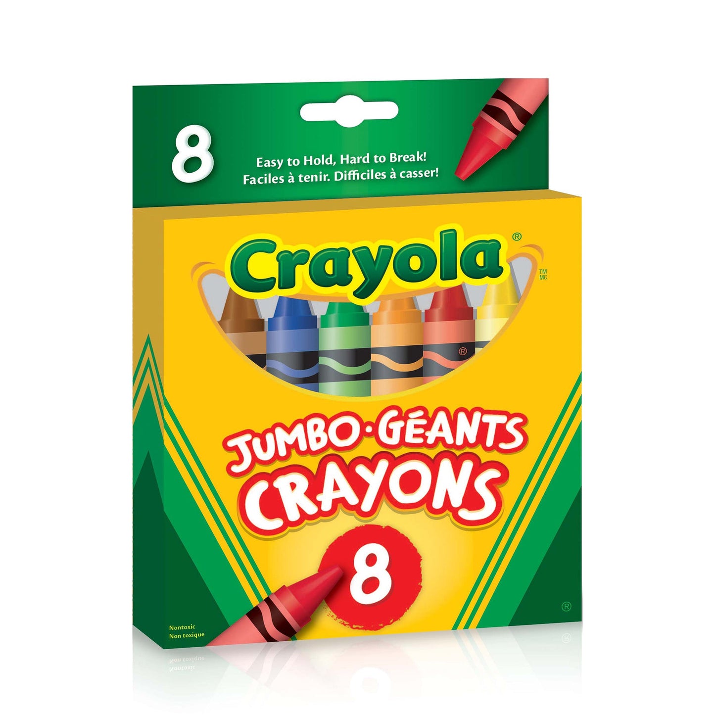 Crayola Jumbo Crayons, 8 Count (Case of 12)