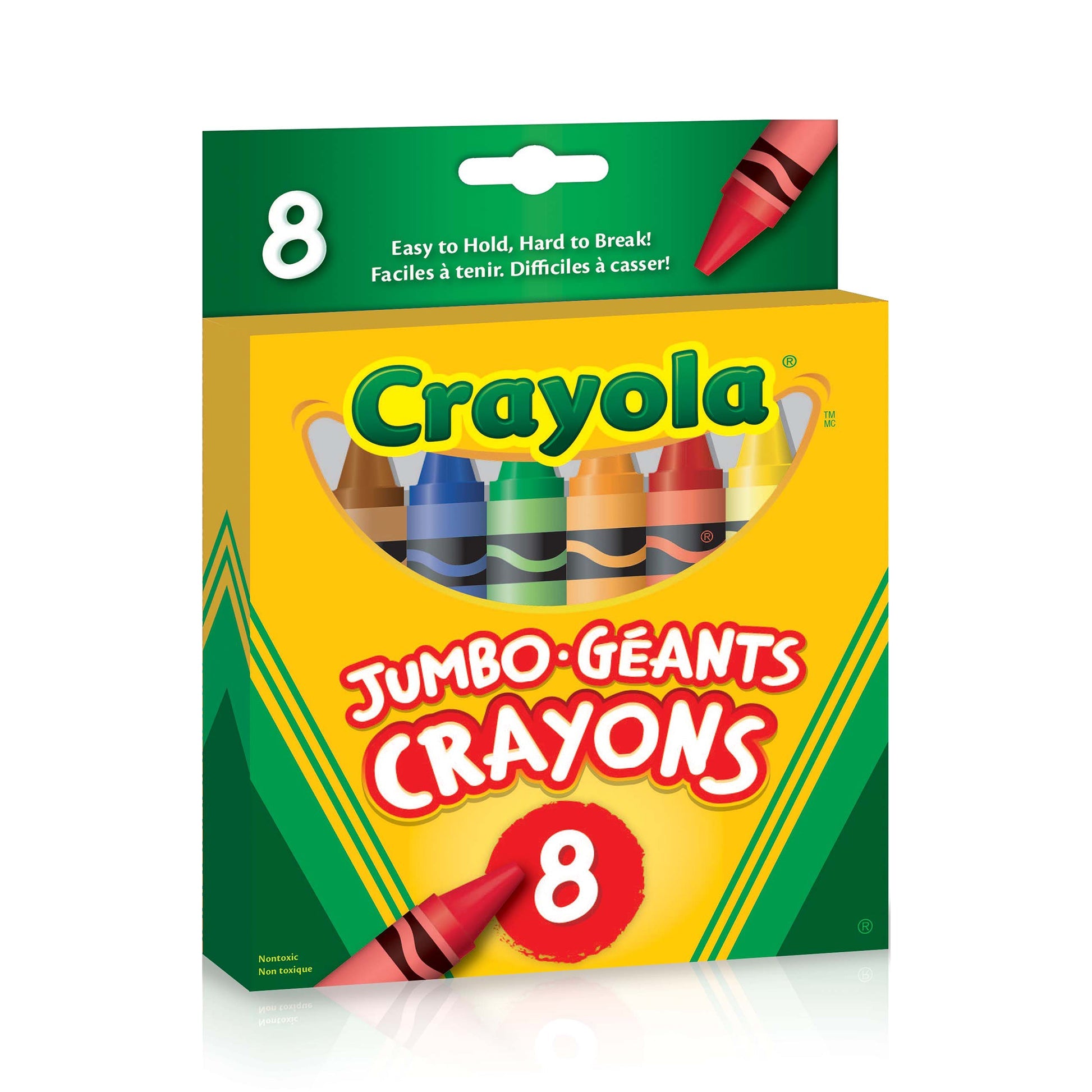 Crayola Jumbo Crayons, 8 Count (Case of 12)