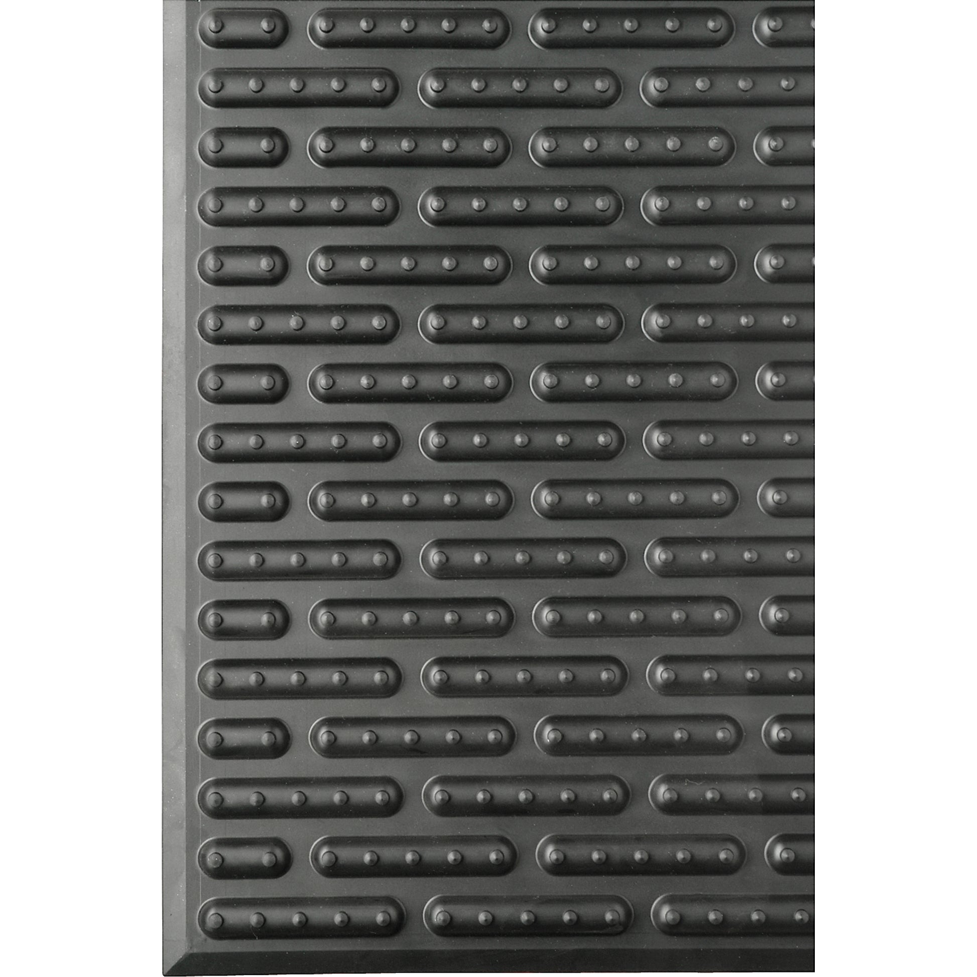  Ergomat® Softline Autoclavable Mats, Bubbled, 2' x 3' x 1/2", Black, Rubber