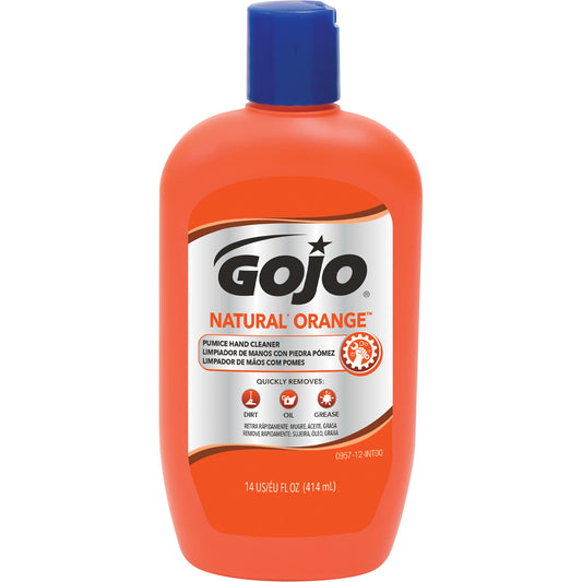 Natural Orange™ Hand Cleaner, Pumice, 414 ml, Bottle, Citrus/Orange
