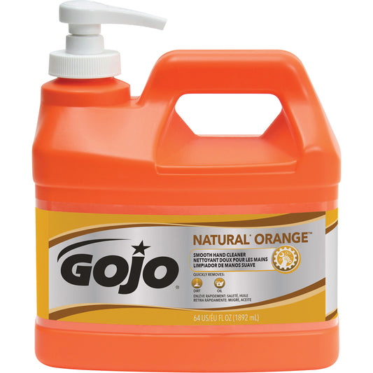 Natural Orange™ Hand Cleaner, Cream, 1.89 L, Pump Bottle, Citrus/Orange