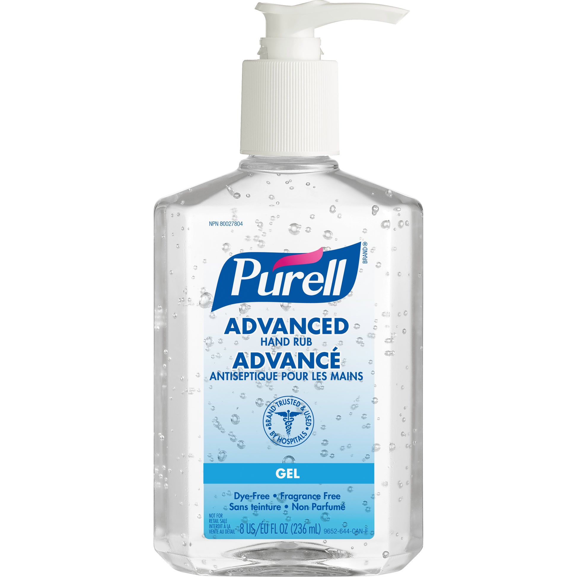 Advanced Hand Sanitizer, 236 ml, Pump Bottle, 70% Alcohol