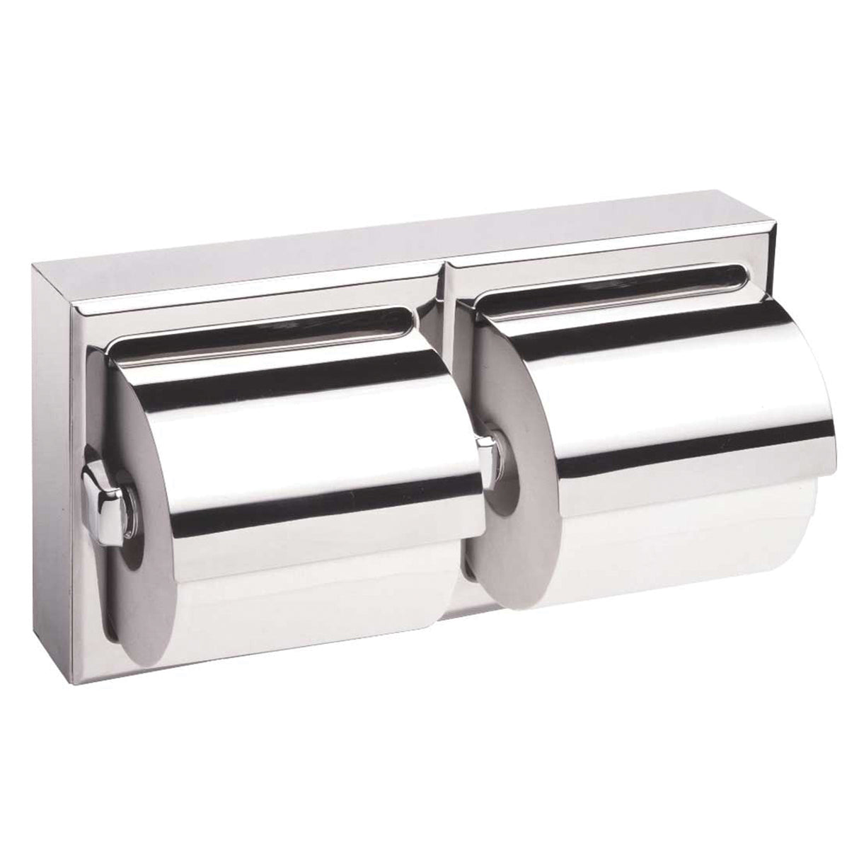 Two-Roll Toilet Paper Dispenser with Hoods, Multiple Roll Capacity