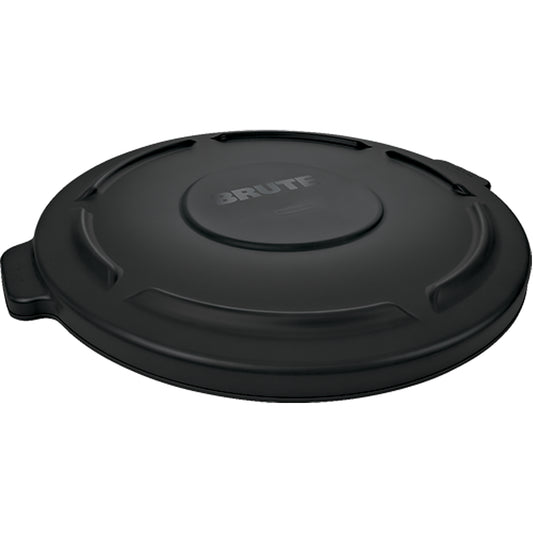 Brute® 44-Gallon Lids, Flat Lid, Plastic/Polyethylene, Fits Container Size: 24" Dia.