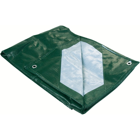 Tarp, Heavy-Duty, Green, 60' x 40' x 9 mils