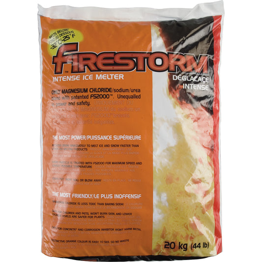 Firestorm™ Intense Ice Melters, Bag, 44 lbs. (20 kg), -32°C (-25°F) Melting Point