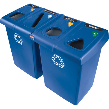 Glutton® Recycling Stations, Bulk, Plastic, 92 gal./92 US gal.