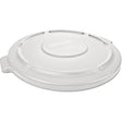 Round Brute® Tops, Flat Lid, Plastic/Polyethylene, Fits Container Size: 24" Dia.