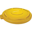 Round Brute® Tops, Flat Lid, Plastic/Polyethylene, Fits Container Size: 22" Dia.