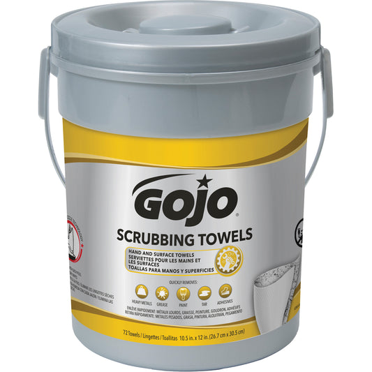 Scrubbing Towels, 72 Wipes, 12" x 10-1/2"