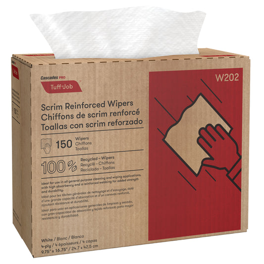 Pro Tuff-Job™ Scrim Reinforced Wipers, All-Purpose, 16-3/4" L x 9-3/4" W