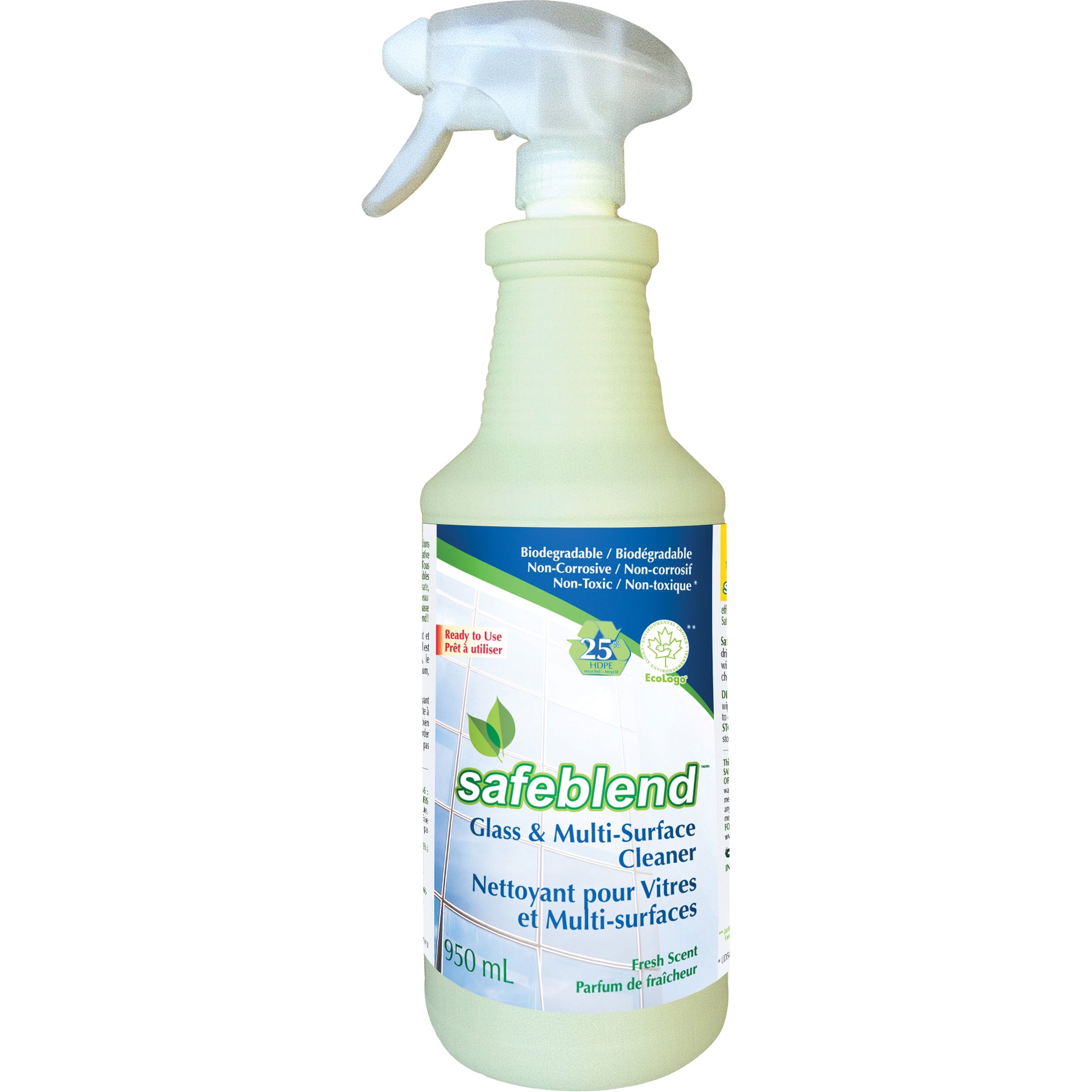 Fragrance-Free Glass & Multi-Surface Cleaner, 950 ml, Trigger Bottle