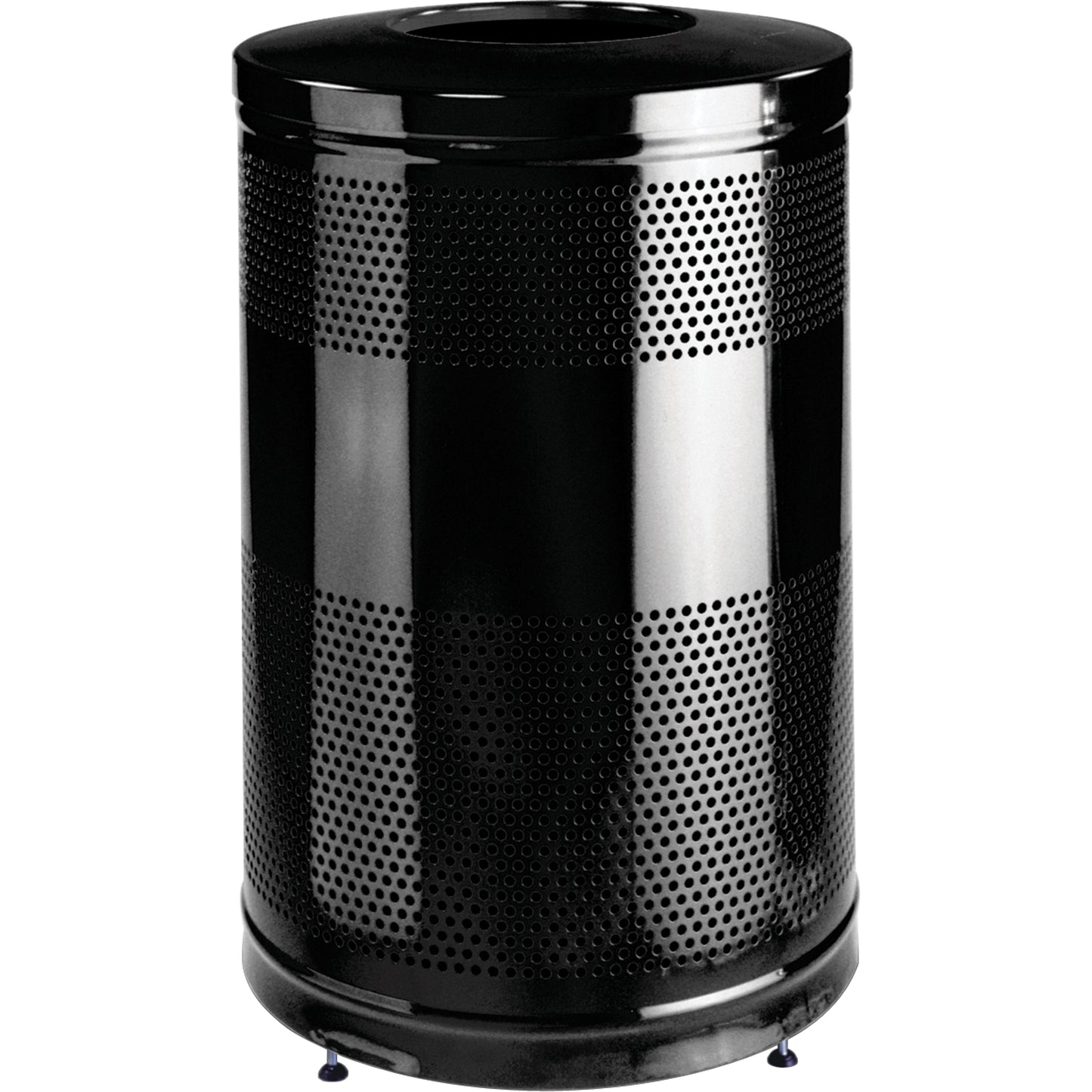Classic Series Outdoor Waste Containers, Metal, 51 US gal.