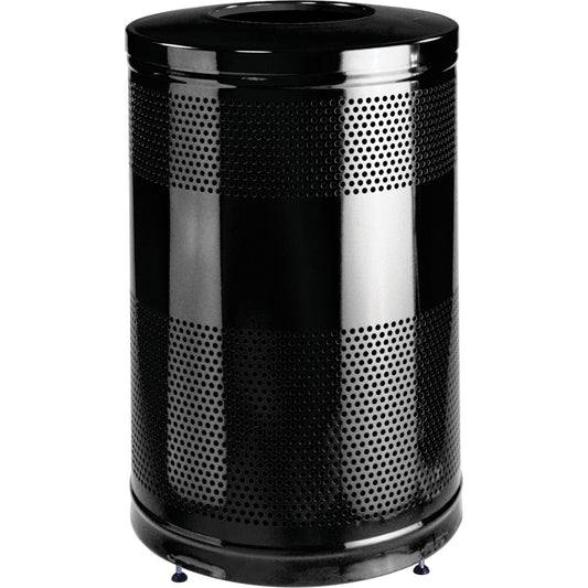 Classic Series Outdoor Waste Containers, Metal, 51 US gal.