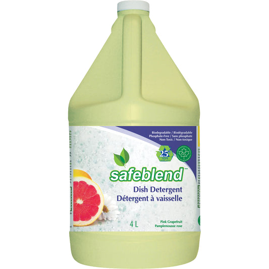 Dish Detergent, Liquid, 4 L, Pink Grapefruit