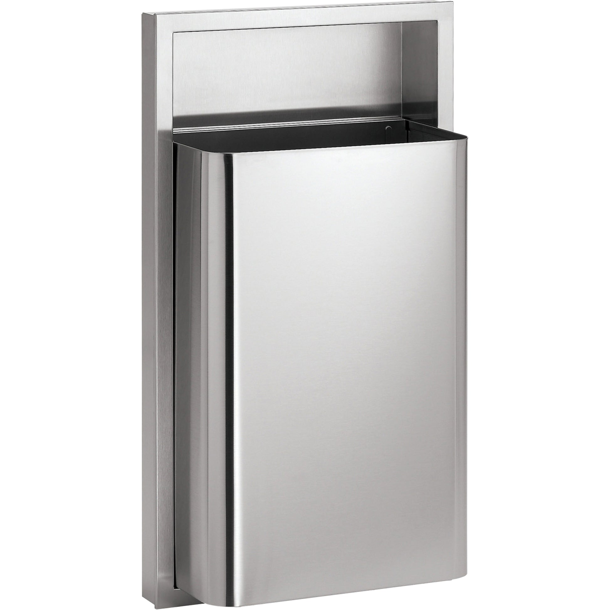 Waste Receptacles, Stainless Steel, 12 US gal.
