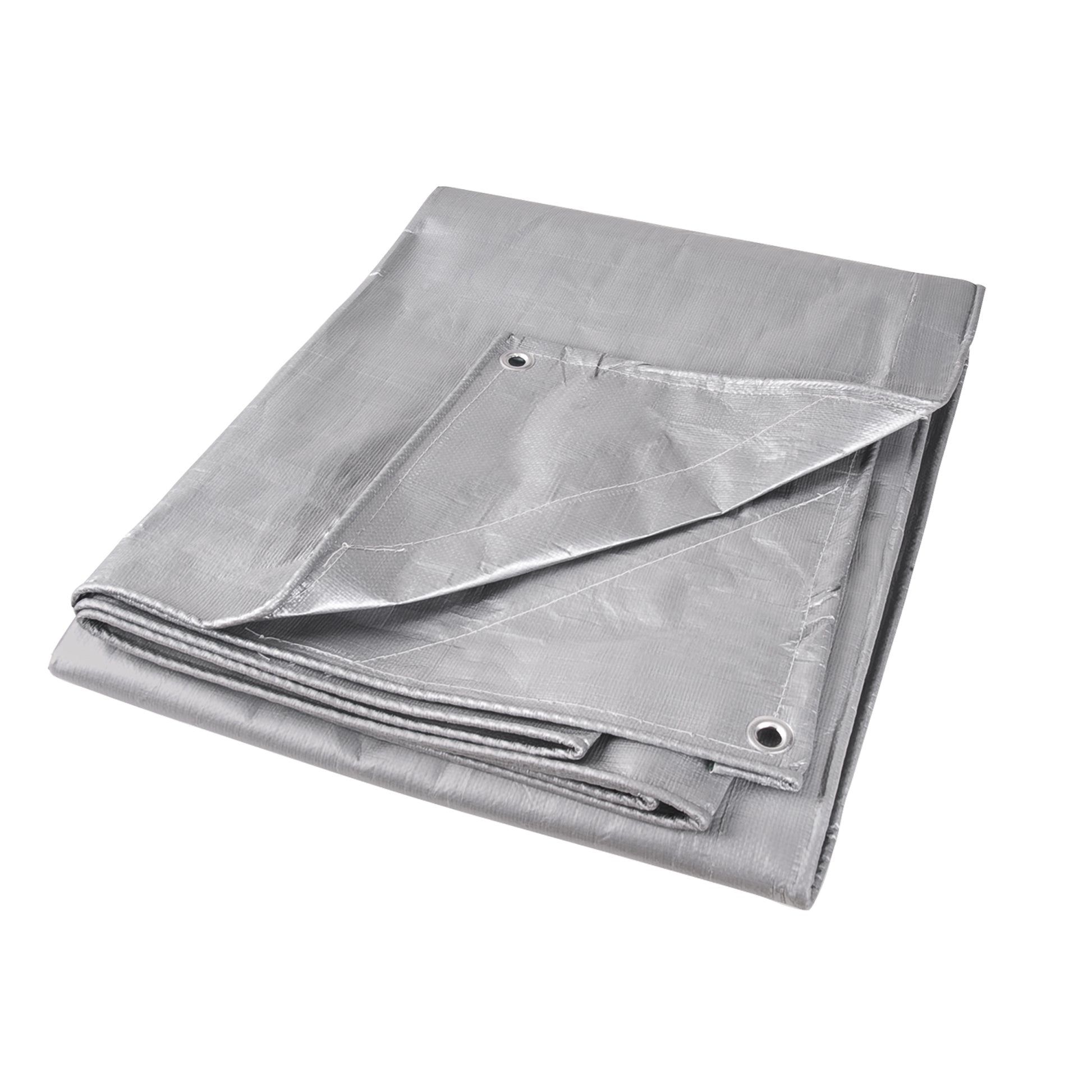 Tarp, Super Heavy-Duty, Silver, 30' x 20' x 12 mils