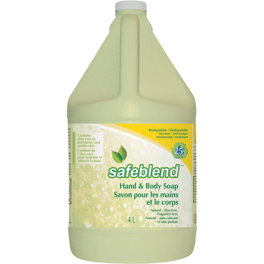 Hand & Body Soap, Liquid, 4 L, Unscented