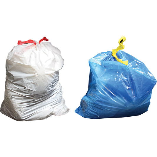 Sure-Tie® Garbage Bags, Strong, 33" W x 38" L, 0.9 mils, Clear