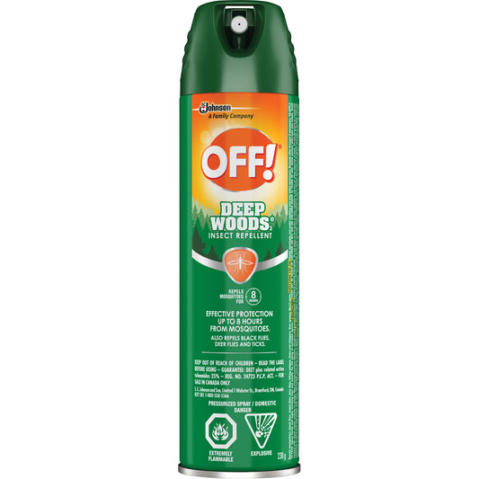 SC Johnson OFF! Deep Woods® Insect Repellent, 25% DEET, Aerosol, 230 g